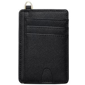 남녀용 FEITH&FELLY 슬림 미니멀리스트 프론트 포켓 지갑 RFID 차단 신용카드 홀더