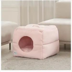반려견집 레드퍼피 마시멜로우 하우스 스트로핑크L D18