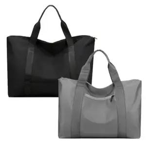 빅숄더 에코백 운동 캔버스 캐리어 보조 보스턴백