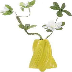 프리티줌 크리에이티브 세라믹 플라워 꽃병 세트 가정 장식용 진달래 작은 테이블 중앙 거실 웨딩