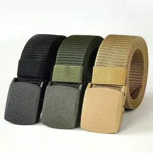 아웃도어 가벼운 나일론 벨트 허리띠 플라스틱버클