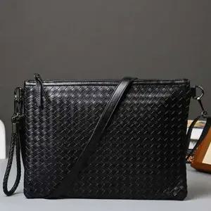 쿨샵 격자패턴 남성 클러치백 빅사이즈 클러치백