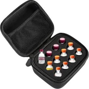 12슬롯 인슐린 바이알 냉장고 홀더 10ml 주사 액세서리를 정리할 수 있는 메쉬 백이 포함된 병 보관 케이스