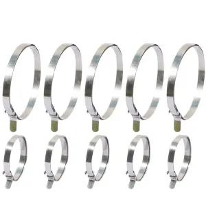 2/10/12/24개 CV 부트 클립 키트 조절 가능한 스테인리스 스틸 액슬 커플링 샤프트 가이드 클램프 범용