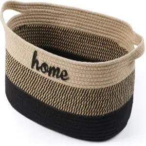 로프 정리용 개 장난감 바구니 직조 22 X11 X7.9 손잡이가 있는 대형 보관 귀여운 면 용 선물 통
