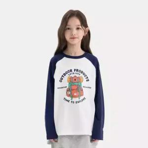 [아웃도어 프로덕츠 키즈]그래픽 라글란 티셔츠 (네이비) OD261ILS02_NVY