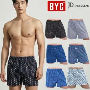 (30%즉시할인)[BYC 제임스딘 외])국산 남자팬티 5매 세트 남성 속옷 남자 트렁크 팬티 사각 면 쿨 인견 빅사이즈 메리야스