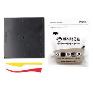 만지락 200g 검정판 세트   체험학습 어르신만들기 방과후 만들기 이야코유토 만지락유토 클레이 점토