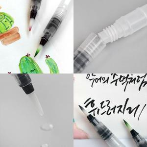 워터브러쉬 모음전 소 중 대 캘리그라피 수채화 고체물감 미술 붓펜