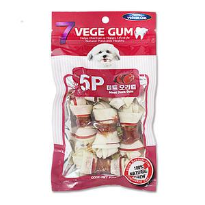베게브랜드 개껌 미트 오리껌 5P