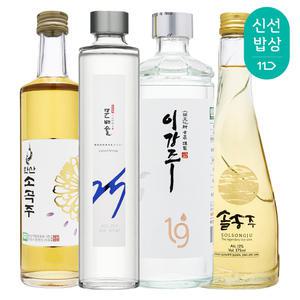 [품질보장]청와대 선정 전통주 모음 문배술25 이강주19 솔송주13 한산소곡주16 단병모음