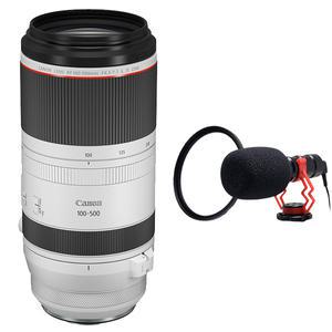 (컴온탑) 캐논 정품 RF 100-500mm F4.5-7.1L IS USM 렌즈 (재고보유) + 구매시 77mm 필터 & 포토리뷰 카메라 마이크