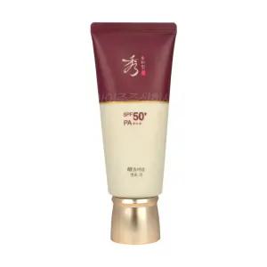 수려한 효비담 발효 선 100ml 선크림 SPF50+ PA+++ 주름개선 자외선차단