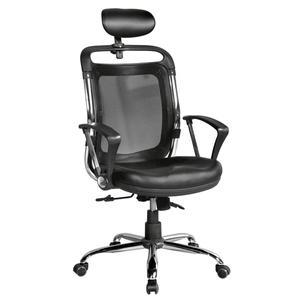 [체어로만] 로체망사 헤드레스트 스틸 의자 (착불)