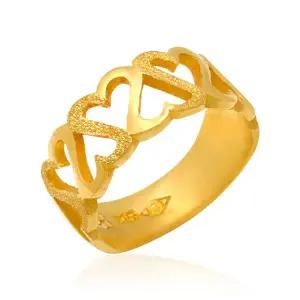 [골드모아]여자 순금 반지 7.5g [하트체인]