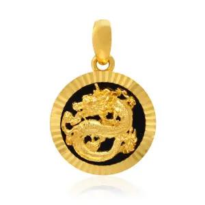 [골드모아]순금 펜던트 7.5g 24K [오닉스 용 드래곤]