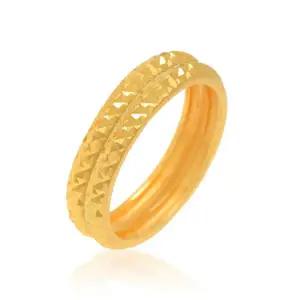 [골드모아]여자 순금 3.75g 24K [레이어드 컷팅 실반지 쌍가락지]