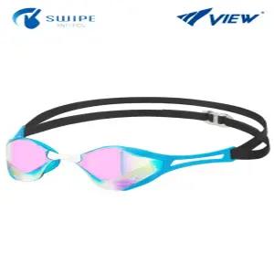 뷰 V128SAM AMP (에메랄드핑크) 블레이드 에프 제로 스와이프 안티포그 수경