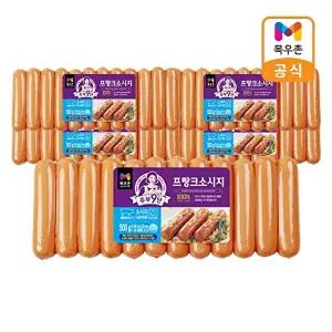 [목우촌][T][목우촌] 주부9단 프랑크 소시지 500g x 5개