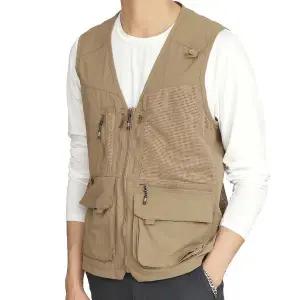 [하프클럽/아재나라]WFVB3079 남성 메쉬조끼 여름 등산조끼 작업복 멀티포켓 통풍조끼