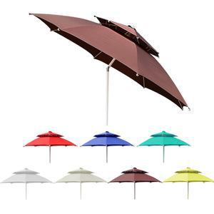 캠핑 야외 파라솔 원터치 각도조절 꺾임 비치 그늘막 2단 특대형 슈퍼와이드형