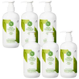 꽃을든남자 스킨샤워 클렌징 500ml 알로에 6개