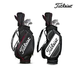 [아쿠쉬네트코리아정품] 타이틀리스트 젯블랙 미드사이즈 투어 캐디백 TB21SF4K