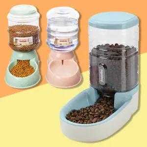 반 자동 배식기 고양이 강아지 급식기 급수기 소형 대형 견 반려 동물 사료 자율 배급기