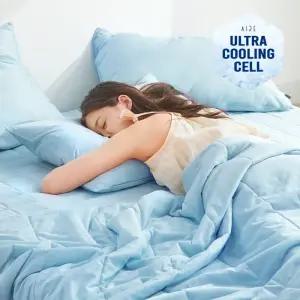 실크촉감 시원한 쿨링셀 아르틱 여름 냉감 차렵이불베개세트 3컬러 SS/Q