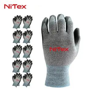 나이텍스 FIT 챠콜 NBR 코팅장갑 10켤레 세트