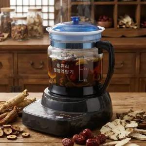 국내최초 3.5L 통유리 약탕기 KH-9880 차탕기 홍삼제조기 유리탕기 상황버섯 영지 녹용 당귀 감초 대추 잔대 맥문동