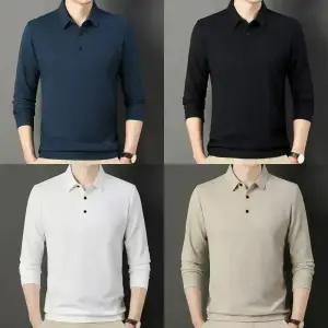 긴팔 카라 스판 티셔츠 무지 골프 티 셔츠 봄 가을 간절기 시원한 쾌적한 글로벌와이