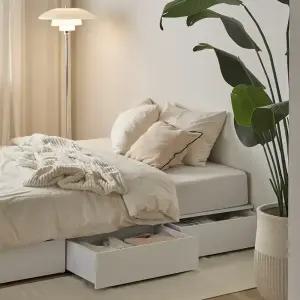 매트리 가득 수납침대 3단 서랍침대 SS Q 무헤드 LED