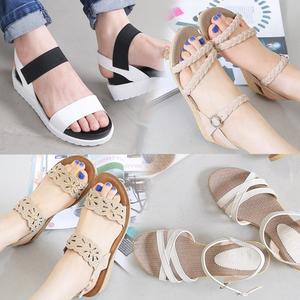 2026 신상 국내생산 플랫샌들 웨지힐 웨지샌들 가보시힐 여성 스트랩 여자