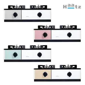 하츠 부띠크 프리스탠딩 2구 가스레인지 자동불꽃조절 HFG-2383(시티그레이/코랄핑크/오션민트/버터옐로우)