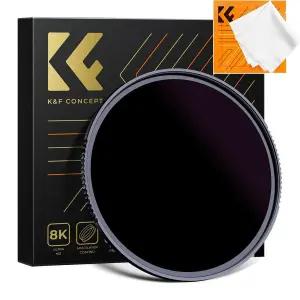 K&F Concept 72mm NANO-X ND100000 (5.0) 태양촬영 필터 (융포함) -- 8K AGC Glass Ultra Dark 16.6 Stops ND Filter