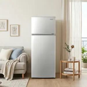 캐리어 207L 메탈실버 소형 2도어 일반냉장고 CRF-TD207MDA