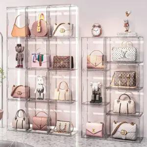 투명 아크릴 가방정리함 45x33x33cm 초특대형/보관함