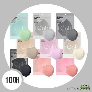 에어데이즈 KF94 컬러핏 마스크 x 10매 일회용 새부리형 귀편한 마스크 먼지차단 V