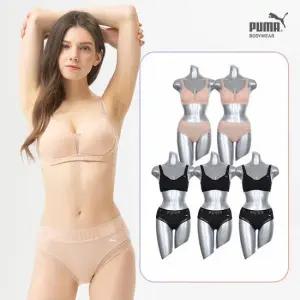 [9차 리오더 입고][푸마] 여성 노와이어 베이직핏 브라팬티 10종 세트