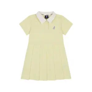 [캉골키즈](강남점)[강남]저지 피케 플리츠 원피스 RB 2001 옐로우