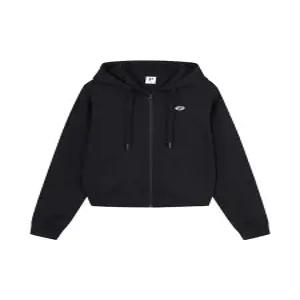 여성) 쿨테리 크롭 자수 후드집업_PHF2TC2210