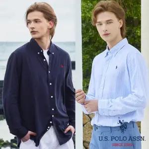 [U.S POLO ASSN.] 25SS 클래식핏 린넨 셔츠 남성 2종