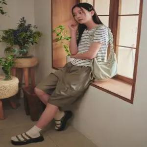 여성) 플리츠 버뮤다 쿨 쇼츠_PHF2PH2031