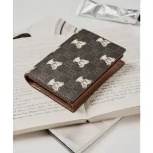 [갤러리아] DCWA5F793 닥스 브라운 패턴 소가죽 카드지갑