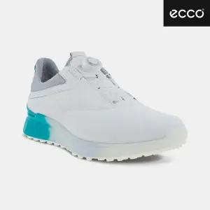[에코] S 쓰리 보아 남성용 골프화[화이트&캐리비안&콘크리트][102954-60628]