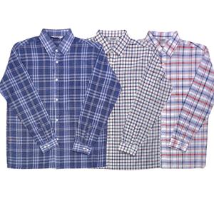 봄 여름 남자 캐주얼 체크 무늬 긴팔 셔츠 남방 남성 카라 청바지 면바지