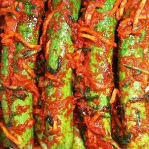 [품질보장] 국내산 오이소박이 김치2Kg / 통오이 김치