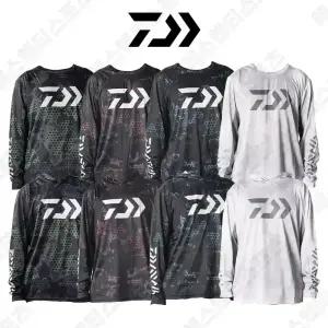 다이와 DAIWA 여름 낚시복 긴팔 후드 라운드 티셔츠 메쉬 통풍 루어 갯바위 선상