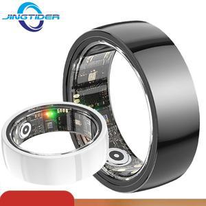 남녀공용 세라믹 스마트 링, R1000, IP68 방수 패션, 경량 혈압 산소 심박수 모니터, 손가락 반지